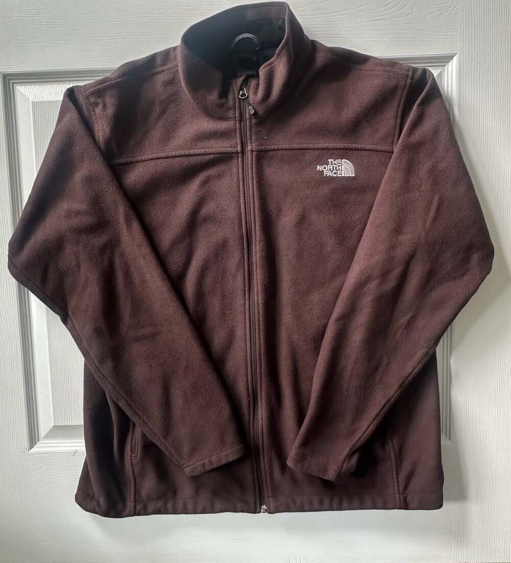 The North Face Fleece Jacket XL Brown Full Zip